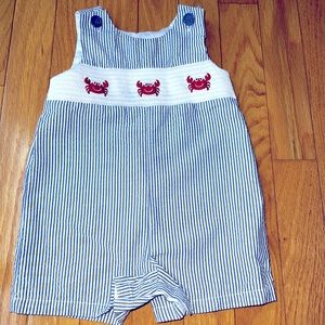 EUC, Good Lad, size 6/9, seer sucker, crab jon jon.